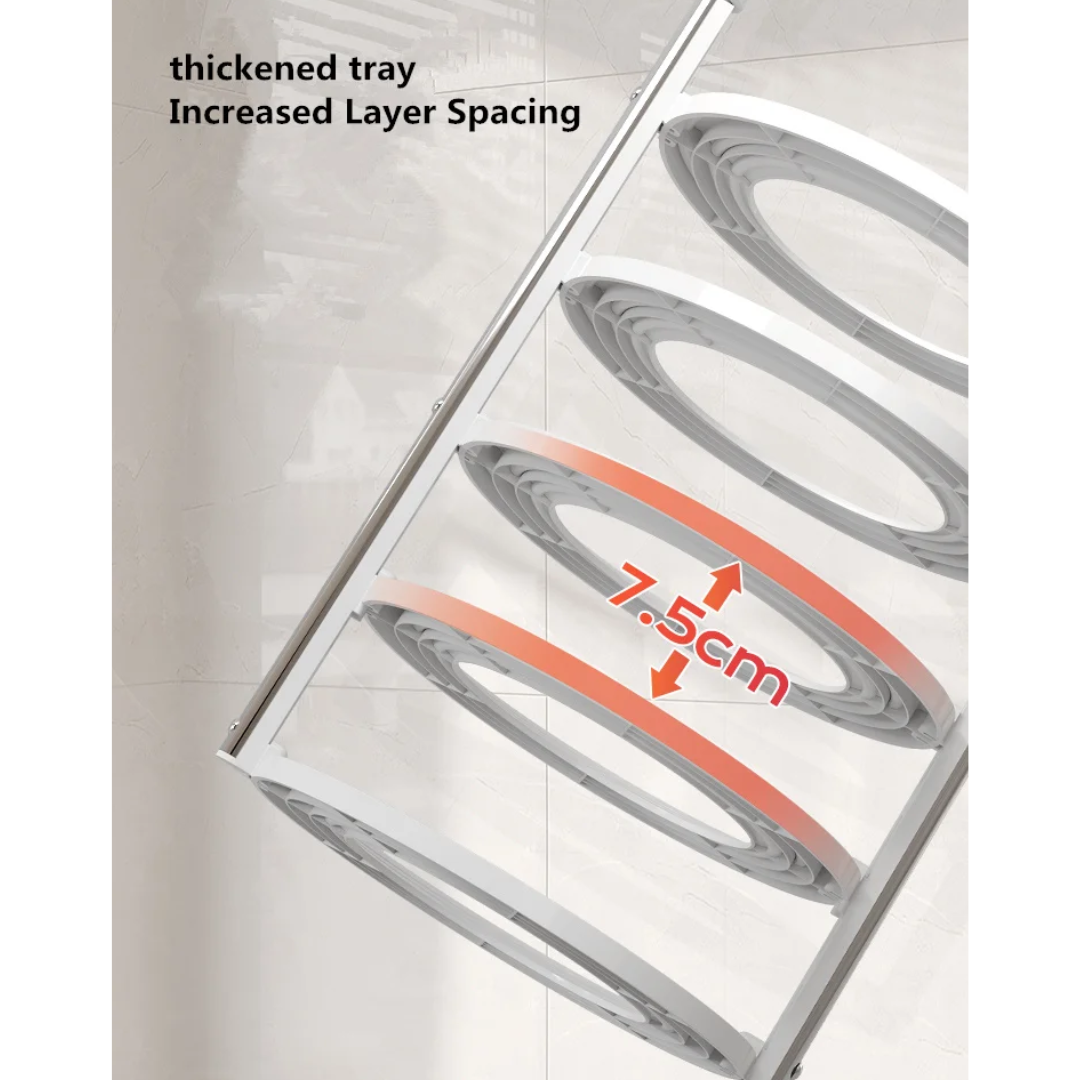 StackSmart | Kompaktes Küchenregal – Platzsparendes, mehrstufiges Aufbewahrungssystem für Küchenutensilien