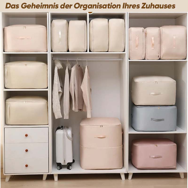 Extrem platzsparende selbstkomprimierende Aufbewahrungstasche