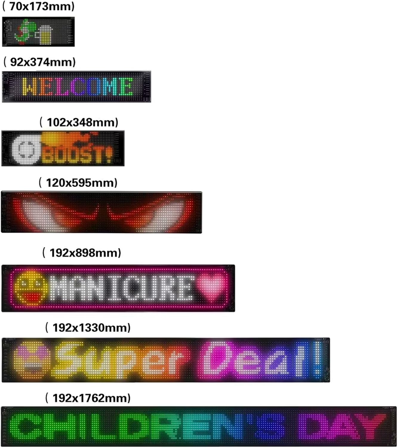 LED-Augen für LKWs und Autos – Programmierbares, flexibles LED-Display mit Teufelsaugen-Effekt