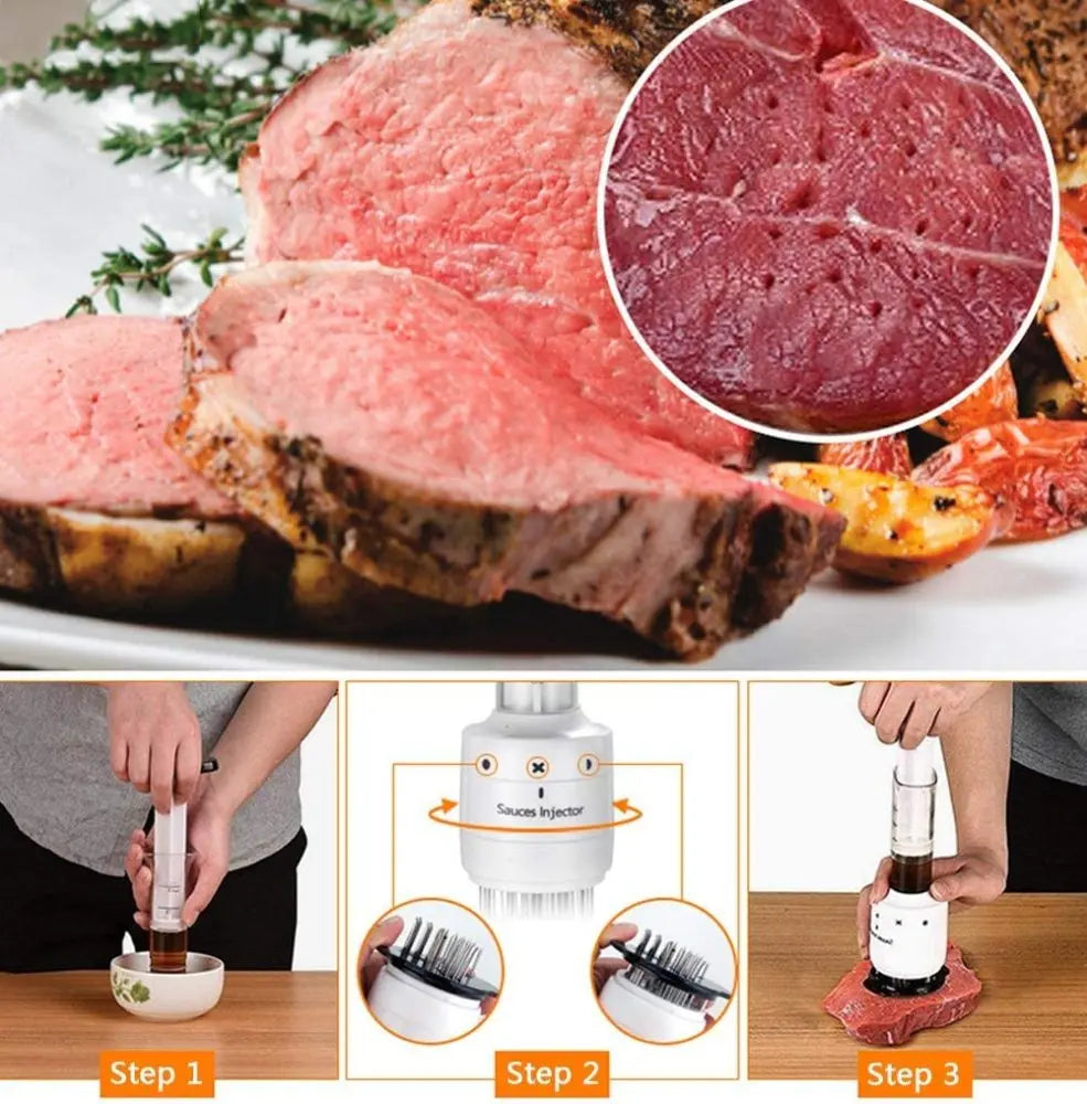 Flavorix | Vlees marinade injector - Flavor Injector voor vlees, BBQ, kip en steaks