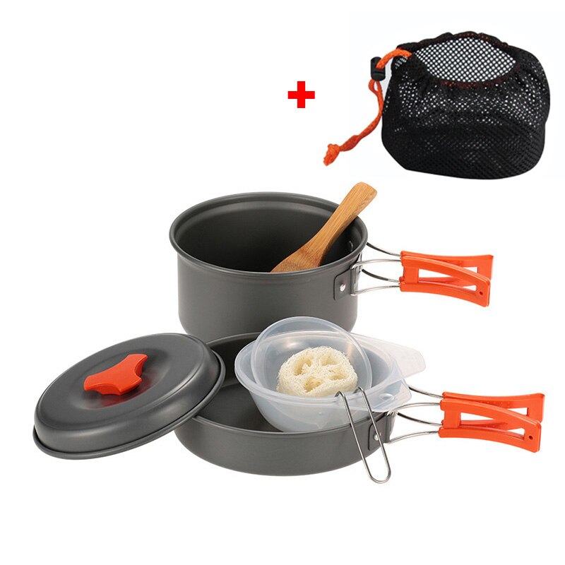 CampCook | Draagbare campingkookgerei set voor reizen, wandelen & buiten koken - alles-in-één set