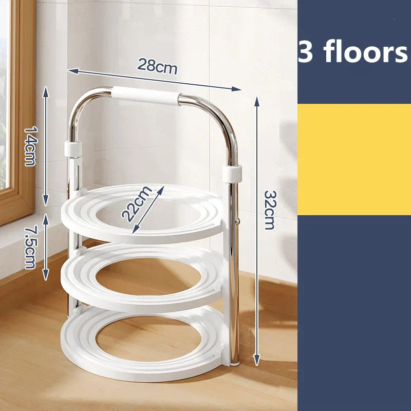 StackSmart | Kompaktes Küchenregal – Platzsparendes, mehrstufiges Aufbewahrungssystem für Küchenutensilien