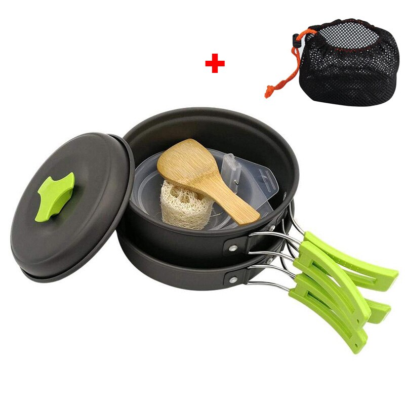 CampCook | Draagbare campingkookgerei set voor reizen, wandelen & buiten koken - alles-in-één set